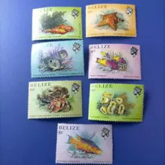 4478 外国切手 ベリーズ 1984年~ 魚と海洋生物 未使用7種