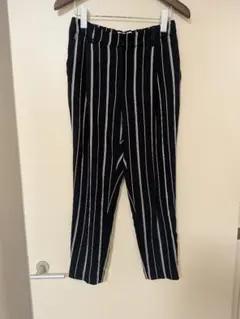 PLST ネイビー/ホワイトストライプ パンツ