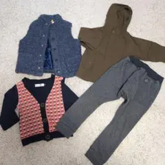 ディーフェセンス　アウター　ダウン　カーディガン　ズボン　80 90 110