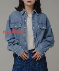 【新品・未使用】Sonny Label ショートデニムシャツ／ライトインディゴ