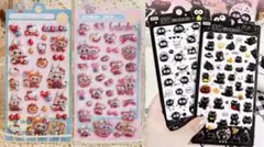 【新品】4枚ボンボンドロップ風シールぷっくりシールぷくぷく立体3Dシールご褒美