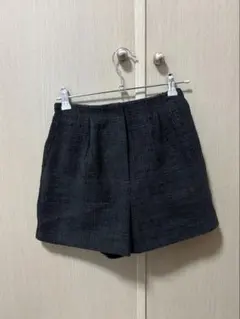 nugu mecherie tweed check shorts