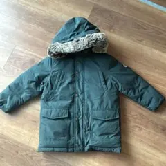 プチバトー 中綿ジャケット グリーン 5ans 110cm