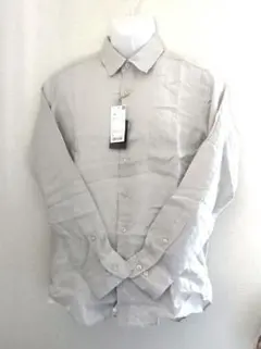 【未着用】UNIQLO＊プレミアムリネンシャツ長袖M Gray
