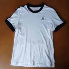 Reebok リーボック ロゴテープ Tシャツ ホワイト
