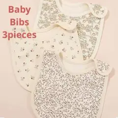 韓国風・北欧風　スタイ　3枚セット　フラワー