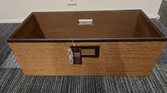 【美品】アイリスオーヤマ　大型　編みかご風　収納ボックス　56×26×20cmのサムネイル