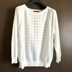 新品未使用✴︎Reflectリフレクト✴︎ホワイトチェック柄 長袖9号