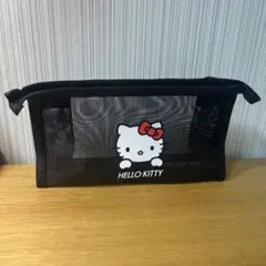 HELLO KITTY メッシュポーチ 黒