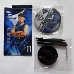 長崎ヴェルカ 熊谷選手 缶バッジ・ミニのぼり旗