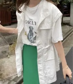 ディスコート　スタンドネックミリタリーベスト　ベスト