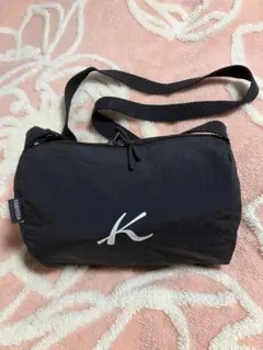 シンプル、超軽い、ブラックショルダーバッグ