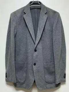 64【美品】 ユニクロ コンフォートジャケット（袖丈着丈標準） グレー L