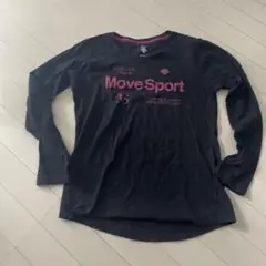 DESCENTE Move Sport ブラック 長袖Tシャツ