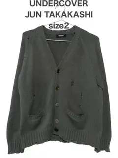 【アンダーカバー】ボロニットカーディガン UNDERCOVER アンダーカバー 21SS ボロニットカーディガン 3 ブラック