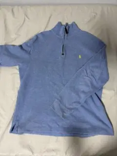 Polo Ralph Lauren ハーフジップセーター M ライトブルー