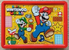 【美品】ユニバ スーパニンテンドーワールド デザイン缶 空き缶