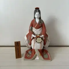 希少 人間国宝 無形文化財保持者 宗田源造作 博多人形 献茶 希少❗️美品❗️ガラスケース付き❗️人間国宝 無形文化財保持