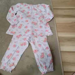 長袖花柄パジャマ上下セット 90cm Combi mini