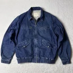 ヴィンテージ フルジップ デニムジャケット ボア裏地 古着