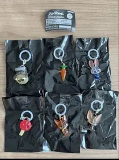 ズートピア めじるしアクセサリー カプセルトイ 全6種 コンプリートセット