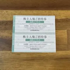 2枚　名鉄 株主優待　モンキーパーク　リトルワールドのサムネイル