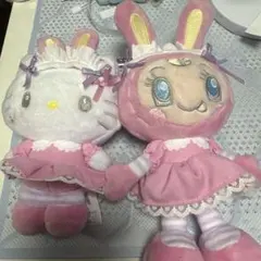 メゾピアノ×サンリオコラボ　ハローキティ&ベリエちゃん　マスコットホルダー