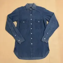 Drake's ドレイクス デニムワークシャツ 14.5