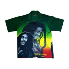 BOB MARLEY 総柄 半袖シャツ XL ボブマーリー