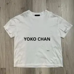 YOKO CHAN 刺繍ロゴ Tシャツ ホワイト