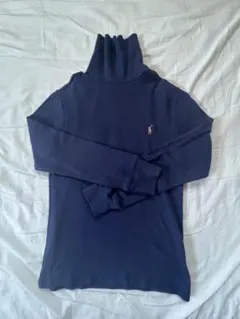 新品！POLO RALPH LAUREN ネイビー タートルネック S 140㎝