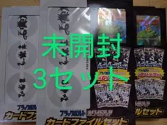 【新品未開封】ブラックボルト ホワイトフレア カードファイルセット　3個セット