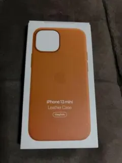 iPhone 13 mini 純正レザーケース オレンジ