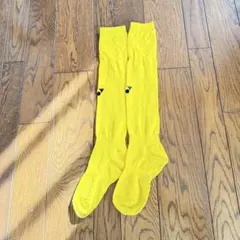 イエロー ロングソックス ロゴ付き