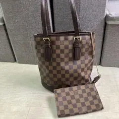 2-2458 LOUISVUITTON ダミエ マレ バケツ型トートバッグ - メルカリ
