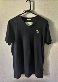 Abercrombie & Fitch ネイビー Vネック Tシャツ M