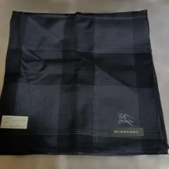 BURBERRY ハンカチ ダークグレー チェック柄