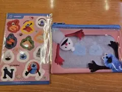 スンスン　スシロー　コラボ　ポーチ　シール