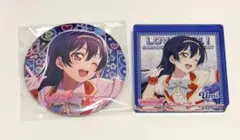 ラブライブ！ 園田海未 缶バッジ アクリルブロック 2点セット