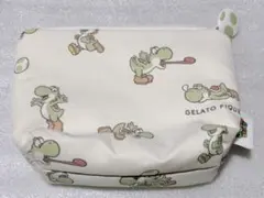 ジェラートピケ　スーパーマリオ　ヨッシー　ティッシュポーチ