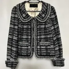 ツイード ラウンドカラー ジャケット