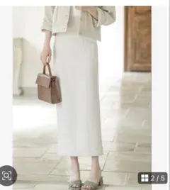 バックスリットタイトスカート[gm385] S ホワイト