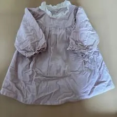 Natural Basic Style ワンピース風ロンパース　80