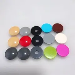 カラフルな円形レゴブロックパーツセット