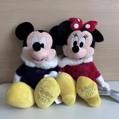 ディズニーストア　ミッキー　ミニー　ぬいぐるみ　　ダッフルコート