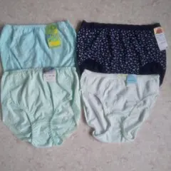 レディース ショーツ 4枚セット ブルー系 L