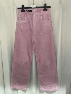 ピンク ワイドパンツ