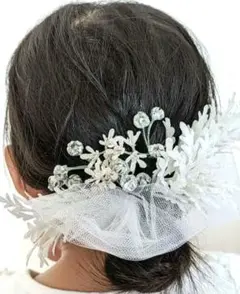 髪飾り　ヘッドドレス　結婚式 七五三　成人式 卒業式 アートフラワー 造花