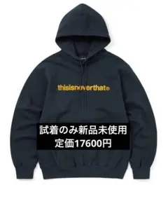 【試着のみ新品未使用】thisisneverthat パーカー ネイビー 紺