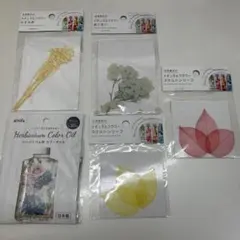 하바리움 컬러 오일, 내추럴 플라워, 카스미 그라스, 수국 세트